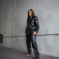 Charm Tracksuit Set - Black